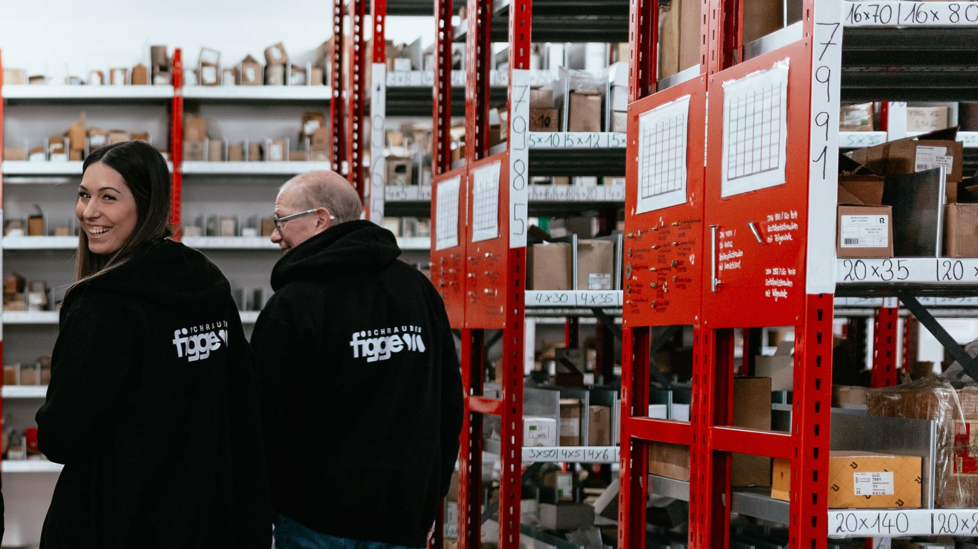 Team von Schrauben Figge in Velbert bei der Arbeit